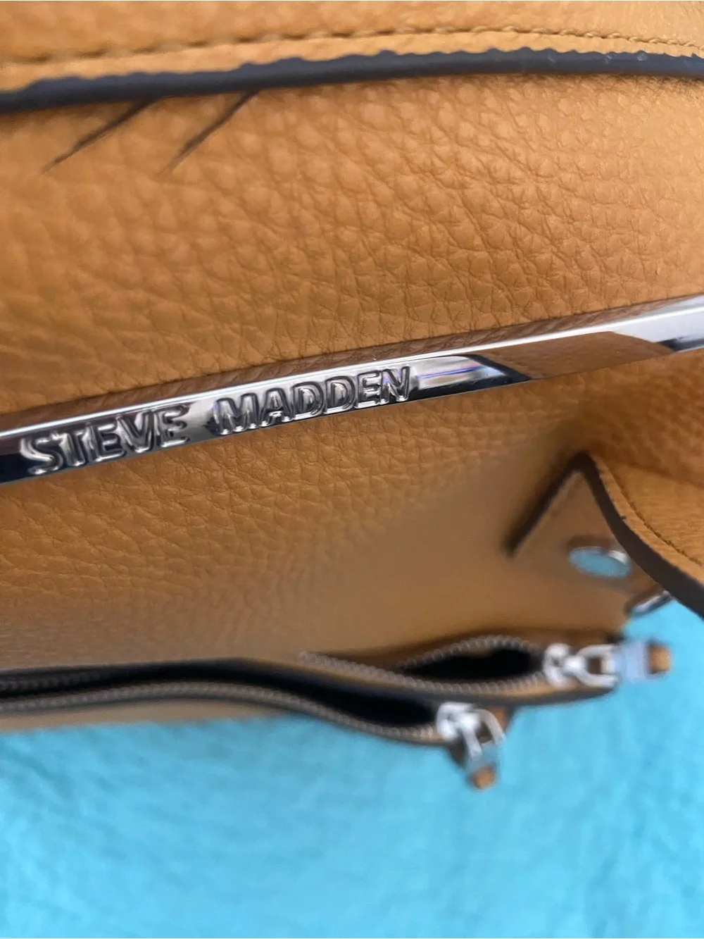 Steve Madden Mustard Leather Backpack Tote